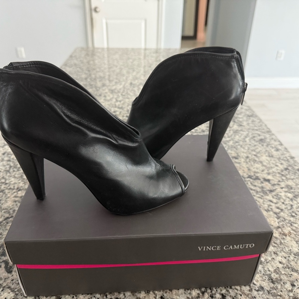 Vince Camuto Black Ankle Booties
